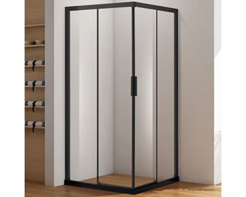 Душевой уголок Aquanet Pleasure AE60-S-100x100U-BT 100x100 профиль Черный стекло прозрачное