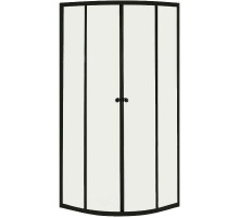 Душевой уголок Orange E01-090TB/G 90x90 профиль Черный стекло прозрачное