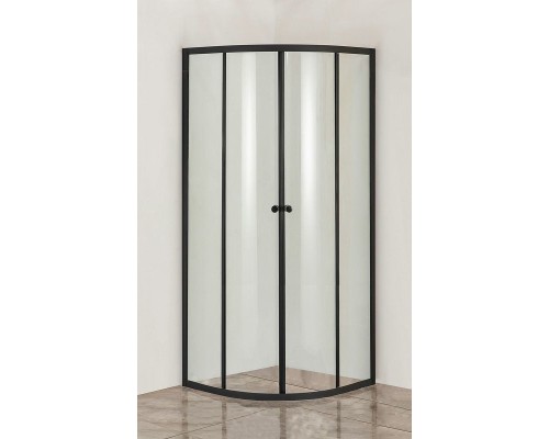 Душевой уголок Orange E01-090TB/G 90x90 профиль Черный стекло прозрачное