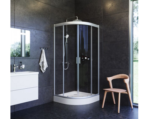 Комплект душевого уголка AM.PM Gem UK91SA с поддоном с мебелью с унитазом с комплектом смесителей с душевым гарнитуром и аксессуарами