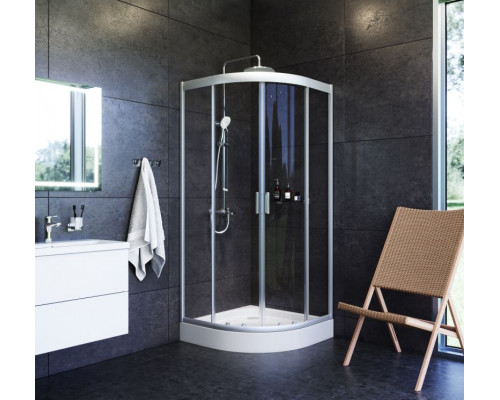 Комплект душевого уголка AM.PM Gem UK91SA с поддоном с мебелью с унитазом с комплектом смесителей с душевым гарнитуром и аксессуарами