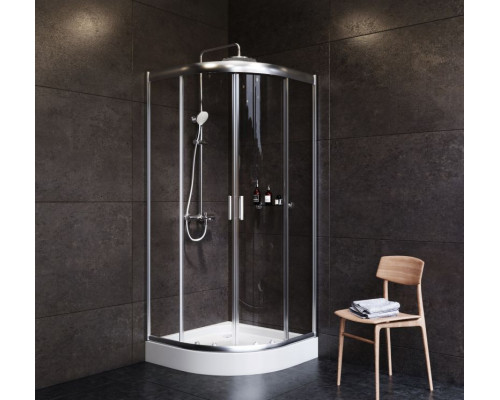 Комплект душевого уголка AM.PM Gem UK91SA с поддоном с мебелью с унитазом с комплектом смесителей с душевым гарнитуром и аксессуарами