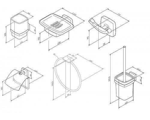 Комплект душевого уголка AM.PM Gem UK91SA с поддоном с мебелью с унитазом с комплектом смесителей с душевым гарнитуром и аксессуарами