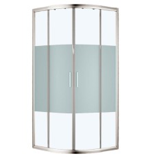 Душевой уголок Aquanet Practic 90x90 AE10-Q-90x90U-CP 243615 профиль Хром стекло прозрачное с шелкографией