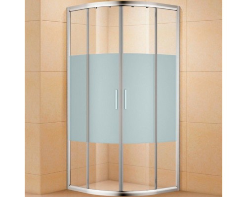 Душевой уголок Aquanet Practic 90x90 AE10-Q-90x90U-CP 243615 профиль Хром стекло прозрачное с шелкографией