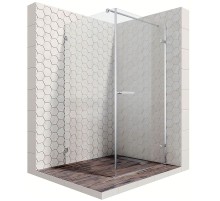 Душевой уголок Ambassador Abner 100х100 10011102R профиль Хром стекло прозрачное