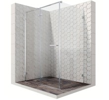 Душевой уголок Ambassador Abner 120х80 10011103L профиль Хром стекло прозрачное