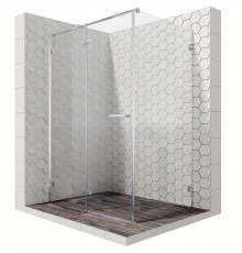 Душевой уголок Ambassador Abner 120х80 10011103L профиль Хром стекло прозрачное