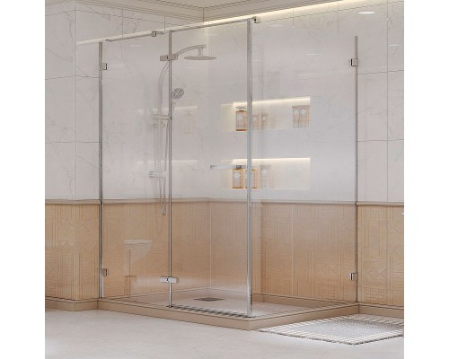 Душевой уголок Ambassador Abner 120х80 10011103L профиль Хром стекло прозрачное