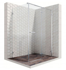 Душевой уголок Ambassador Abner 120х80 10011103R профиль Хром стекло прозрачное