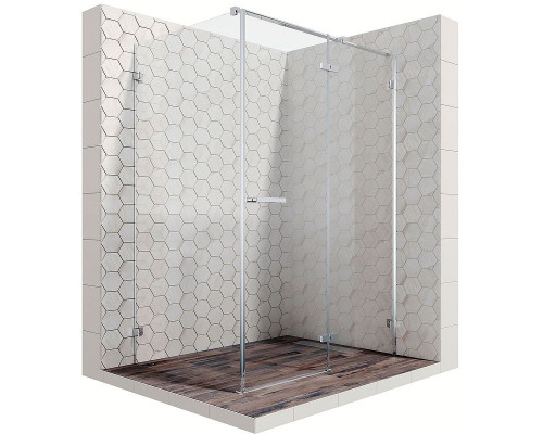 Душевой уголок Ambassador Abner 120х80 10011103R профиль Хром стекло прозрачное