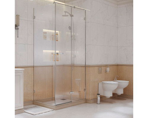 Душевой уголок Ambassador Abner 120х80 10011103R профиль Хром стекло прозрачное