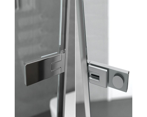 Душевой уголок Ambassador Abner 120х80 10011103R профиль Хром стекло прозрачное