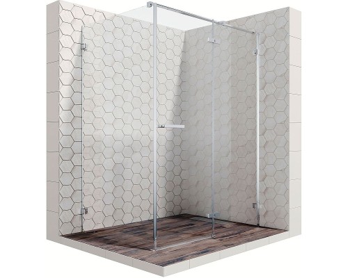 Душевой уголок Ambassador Abner 120х90 110011104R профиль Хром стекло прозрачное