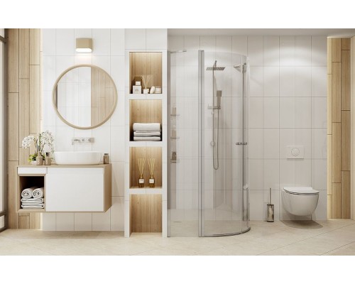 Душевой уголок Ambassador Nord 100х100 13011102 профиль Хром стекло прозрачное