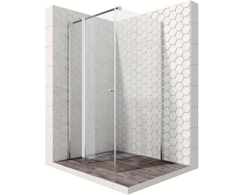 Душевой уголок Ambassador Nord 90х90 13011105 профиль Хром стекло прозрачное