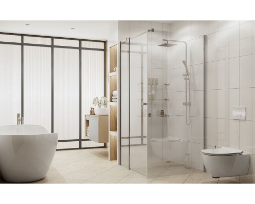 Душевой уголок Ambassador Nord 90х90 13011105 профиль Хром стекло прозрачное