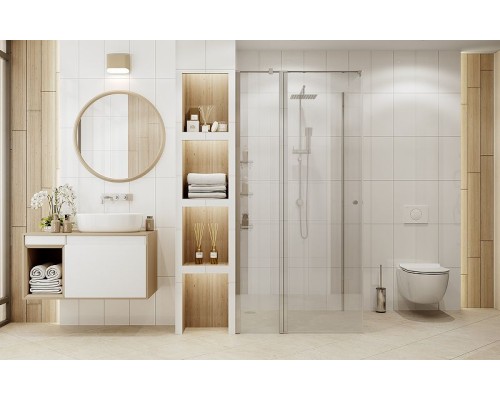 Душевой уголок Ambassador Nord 90х90 13011105 профиль Хром стекло прозрачное