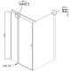 Душевой уголок Ambassador Nord 90х90 13011105 профиль Хром стекло прозрачное