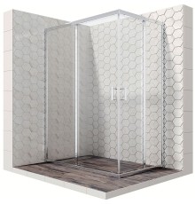 Душевой уголок Ambassador Kingston 120х80 114011101 профиль Хром стекло прозрачное