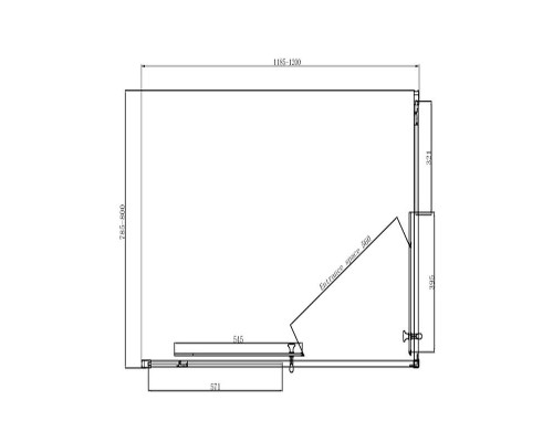 Душевой уголок Ambassador Kingston 120х80 114011101 профиль Хром стекло прозрачное
