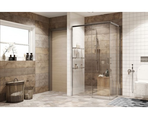 Душевой уголок Ambassador Queen 120х80 11011106L профиль Хром стекло прозрачное