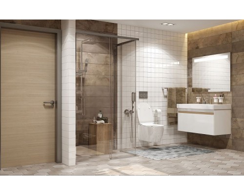 Душевой уголок Ambassador Queen 120х80 11011106L профиль Хром стекло прозрачное