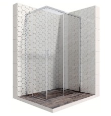 Душевой уголок Ambassador Queen 120х80 11011106R профиль Хром стекло прозрачное