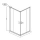 Душевой уголок Ambassador Kingston 90х90 14011102 профиль Хром стекло прозрачное