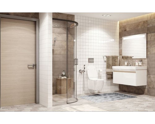 Душевой уголок Ambassador Queen 90х90 11011201Black профиль Черный стекло прозрачное