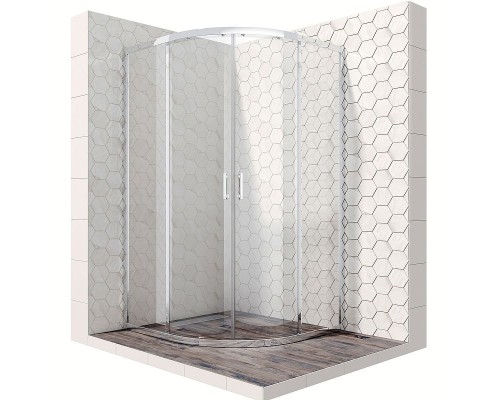 Душевой уголок Ambassador Kingston 100х100 14011105 профиль Хром стекло прозрачное