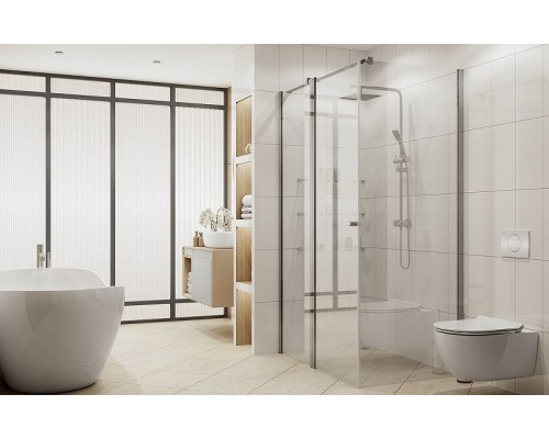 Душевой уголок Ambassador Nord 120х80 13011107 профиль Хром стекло прозрачное