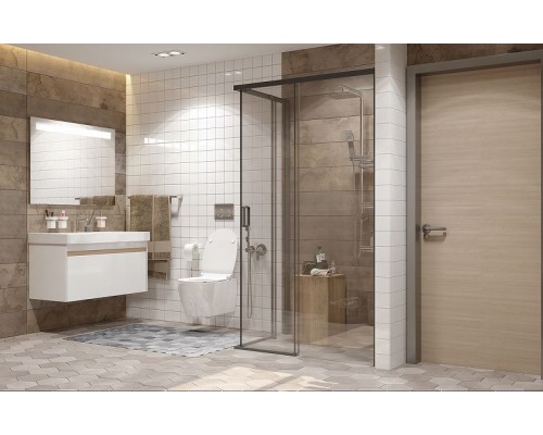 Душевой уголок Ambassador Queen 120х80 11011205RBlack профиль Черный стекло прозрачное