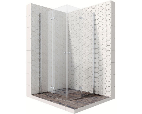 Душевой уголок Ambassador Nord 90х90 13011108 профиль Хром стекло прозрачное