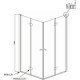 Душевой уголок Ambassador Nord 90х90 13011108 профиль Хром стекло прозрачное
