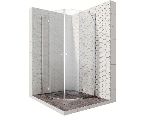 Душевой уголок Ambassador Diamond 90х90 12011101 профиль Хром стекло прозрачное