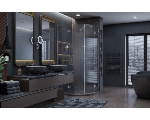 Душевой уголок Ambassador Diamond 90х90 12011101 профиль Хром стекло прозрачное