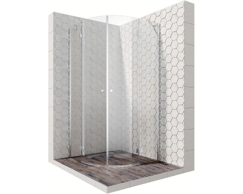 Душевой уголок Ambassador Diamond 100х100 12011102 профиль Хром стекло прозрачное