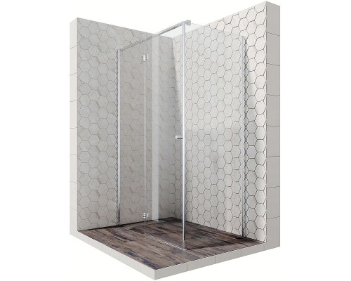 Душевой уголок Ambassador Diamond 120х80 12011104L профиль Хром стекло прозрачное