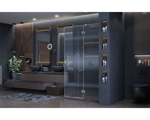 Душевой уголок Ambassador Diamond 120х80 12011104R профиль Хром стекло прозрачное