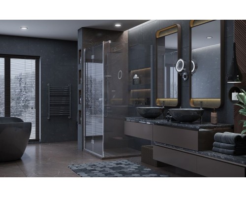 Душевой уголок Ambassador Diamond 90х90 12011105L профиль Хром стекло прозрачное