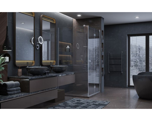 Душевой уголок Ambassador Diamond 100х100 12011106R профиль Хром стекло прозрачное