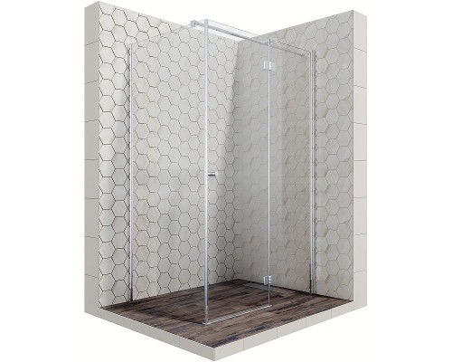 Душевой уголок Ambassador Diamond 120х80 12011107R профиль Хром стекло прозрачное