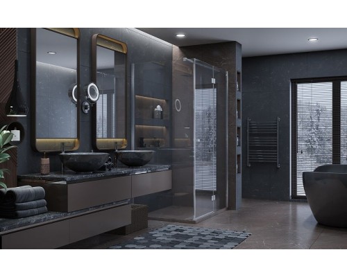 Душевой уголок Ambassador Diamond 120х90 12011108R профиль Хром стекло прозрачное