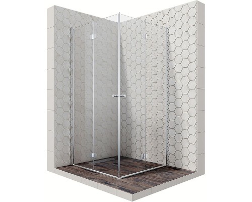 Душевой уголок Ambassador Diamond 100х100 12011110 профиль Хром стекло прозрачное