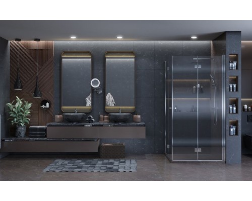 Душевой уголок Ambassador Diamond 100х100 12011110 профиль Хром стекло прозрачное