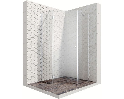 Душевой уголок Ambassador Diamond 90х90 12011111L профиль Хром стекло прозрачное