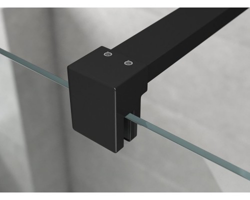 Душевая перегородка Ambassador Walk-in 90х200 15031109 профиль Черный стекло прозрачное