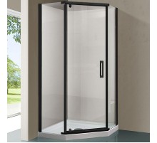 Душевой уголок Vincea Stresa 90х90 VSP-1S900CLB профиль Черный стекло прозрачное