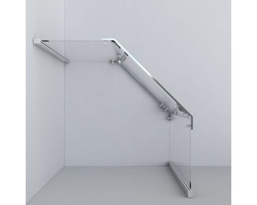 Душевой уголок Vincea Stresa 90х90 VSP-1S900CLB профиль Черный стекло прозрачное